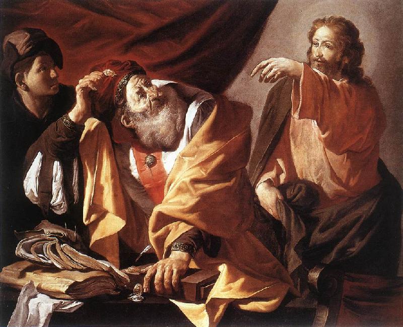 TERBRUGGHEN, Hendrick The Calling of St Matthew  ert